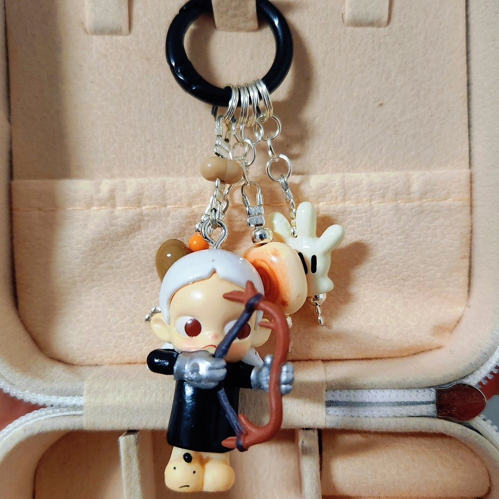 Charming Cartoon Archer Keychain for Kids